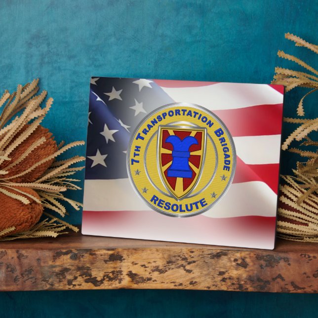 7th Transportation Brigade Expeditionary  Plaque (Side)
