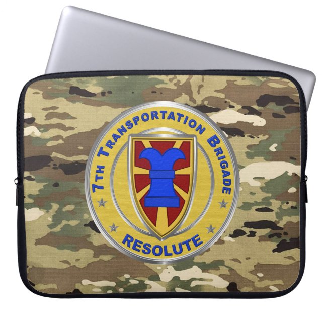 7th Transportation Brigade Laptop Sleeve (Front)