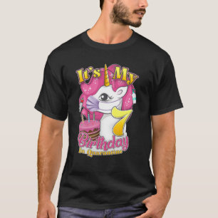 7Th Unicorn Birthday In Quarantine 2021 Social Dis T-Shirt