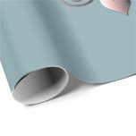 7th Wedding Anniversary Copper Heart Emblem  Wrapping Paper<br><div class="desc">They're earned their seven year's copper wedding anniversary, and what could be a better way than marking it with an original art, metal of heart honour on gorgeous, Zazzle wrapping paper!? I'm also available for any customisation or illustration you wish, just message me and I'll get right back to you....</div>