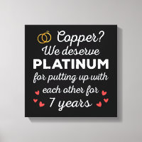 7th Wedding Anniversary I - Copper Funny Couple