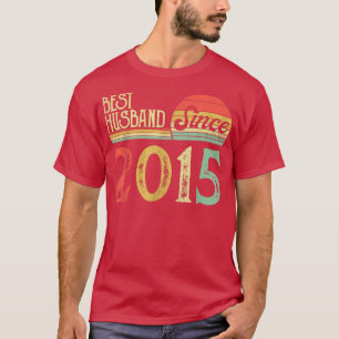 7th Wedding Anniversary s, Best Husband Since 2015 T-Shirt