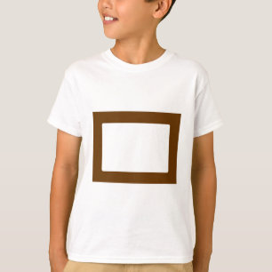 7X5 Card with Round Inside Conors Transp Brown T-Shirt
