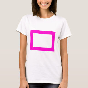 7X5 Card with Round Inside Conors Transp Magenta T-Shirt
