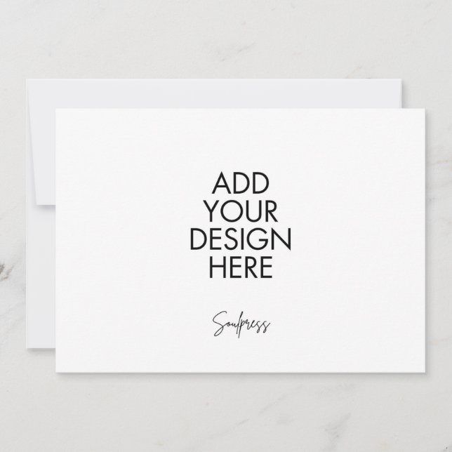 7x5" Custom Landscape Card (Front)