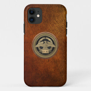 [800] Gold Roman Imperial Eagle on Gold Medallion iPhone 11 Case