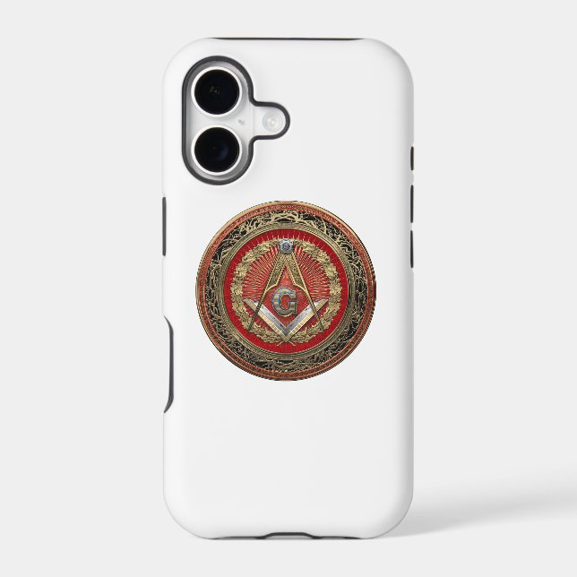 [800] Master Mason - Gold Square & Compasses (Back)