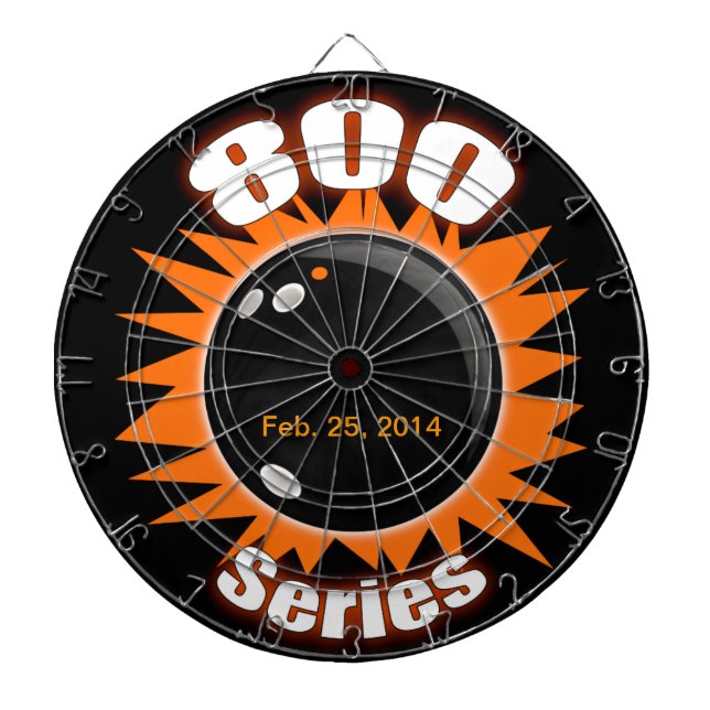800 Series in Black and Orange Dartboard (Front)