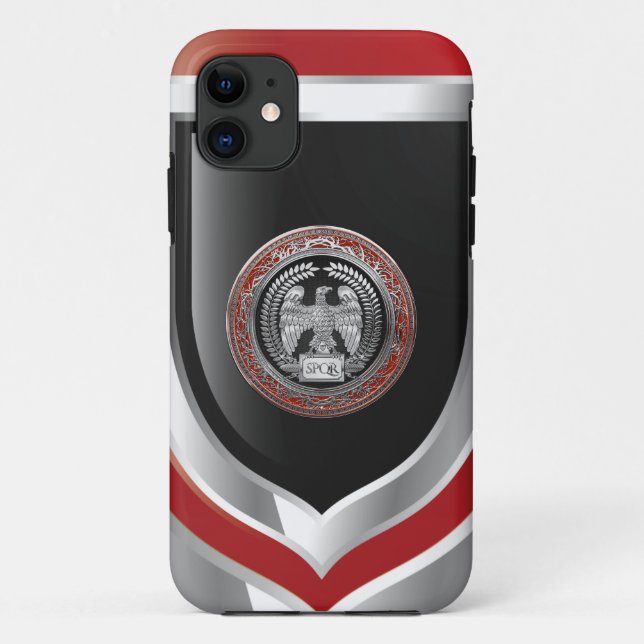 [800] Silver Roman Imperial Eagle Case-Mate iPhone Case (Back)