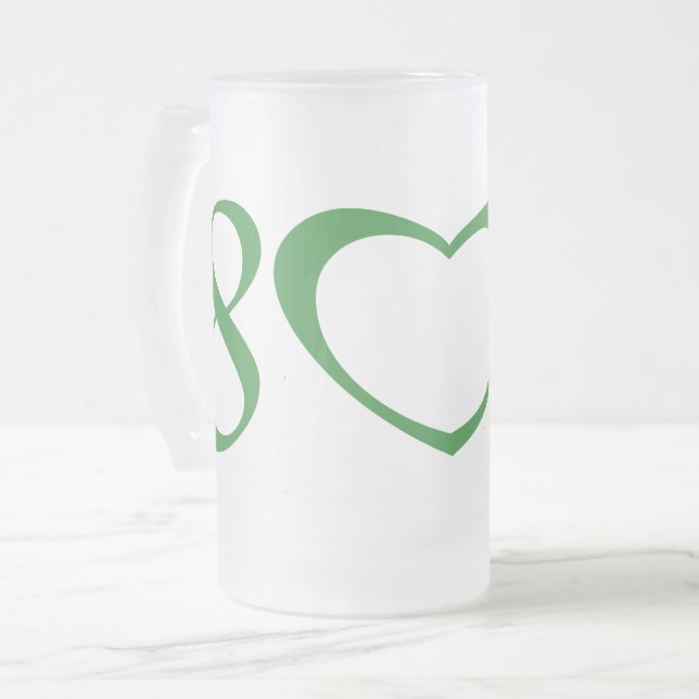 802 FROSTED GLASS BEER MUG (Front Left)