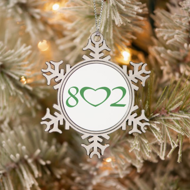 802 SNOWFLAKE PEWTER CHRISTMAS ORNAMENT (Tree)