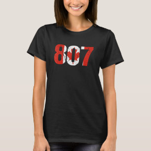 807 Ontario Area Code Canada T-Shirt