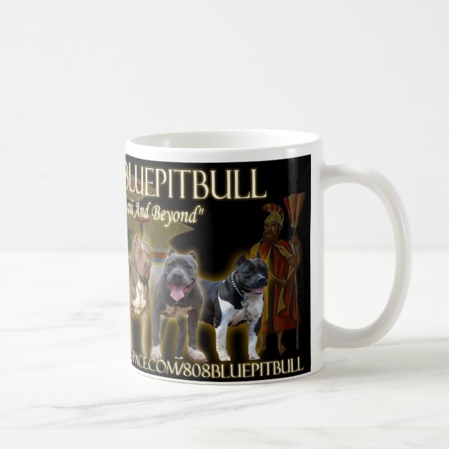 808 Blue Pitbull LineUp Mug (Right)