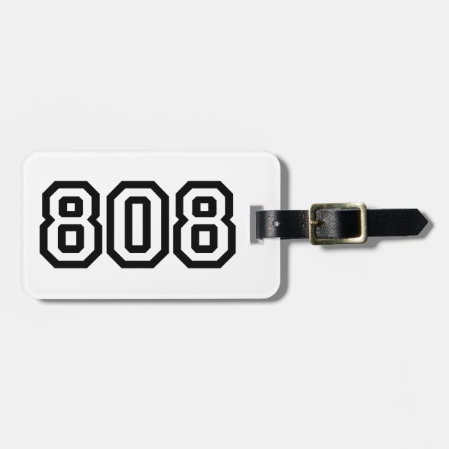 808 LUGGAGE TAG (Front Horizontal)