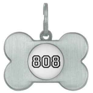 808 PET NAME TAG