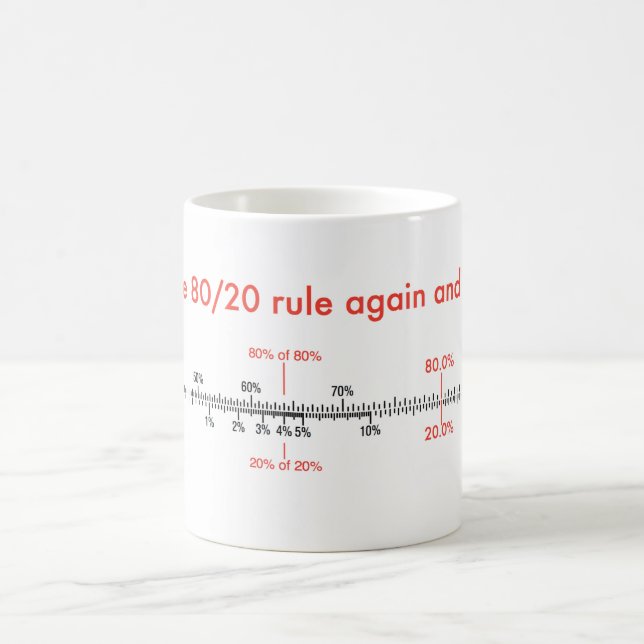 80/20 rule mug (Center)