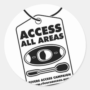 80 Access 1 Classic Round Sticker