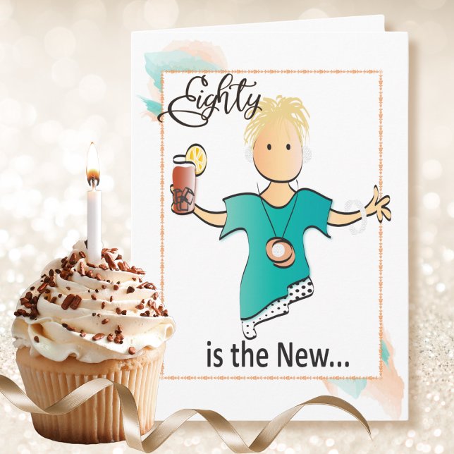 80 Birthday Card for Her - Fab and Cute (Creator Uploaded)