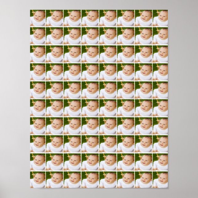 80  Individual Photo Collage Personalised Poster (Front)