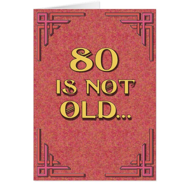 80 is not old (Front)