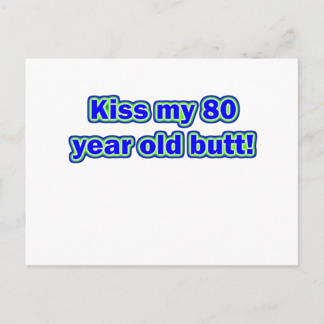 80 kiss my butt postcard (Front)
