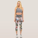 80 Photo Template Personalised Collage Capri Leggings<br><div class="desc">80 Photo Template collage Personalised capri leggings from Ricaso</div>