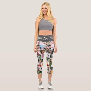 80 Photo Template Personalised Collage Capri Leggings