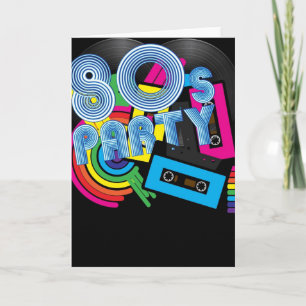 80 Retro Party Card