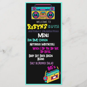 80’s or 90s Theme Birthday Invitation