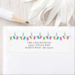 80’s Retro Christmas Return Address Mailing Labels<br><div class="desc">Our retro 80’s fun and festive mailing labels featuring bright coloured string lights are perfect for personalising envelopes this holiday season!</div>