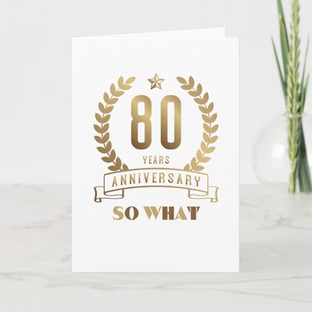 80 so what invitation (Front)