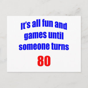 80 Someone turns 80 Postcard