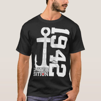 80 Year Capacity 1942 Sailor 80th Birthday T-Shirt