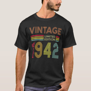 80 Year Old Gifts Vintage 1942 Limited Edition 80T T-Shirt
