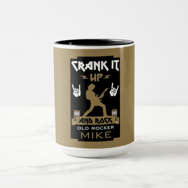 80 Year Old Rockers Birthday Mug (Center)