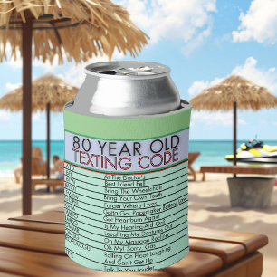 80 Year Old Texting Code Funny Birthday Seniors Can Cooler