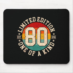 80 year old vintage 1946 limited edition 80th mouse mat