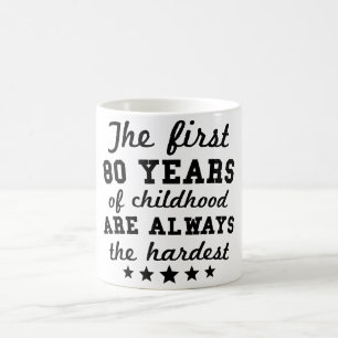 80 Years Of Childhood 80th Birthday Coffee Mug