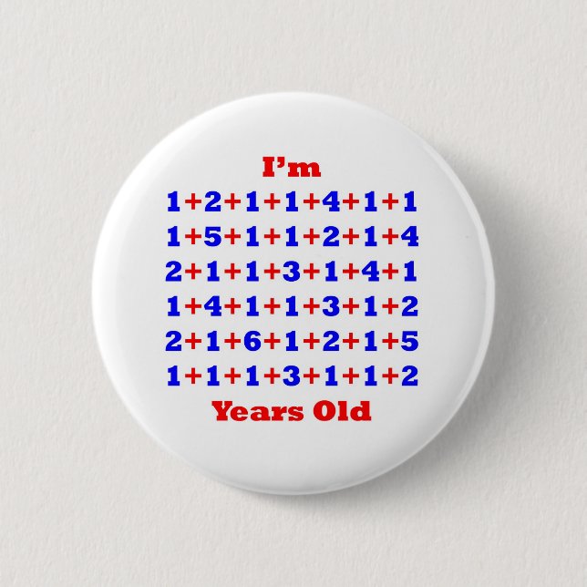 80 Years old! 6 Cm Round Badge (Front)