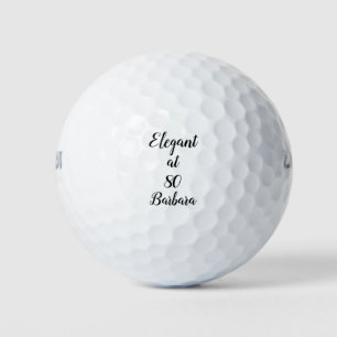 80 years old 80th Birthday Personalise Gift  Golf Balls