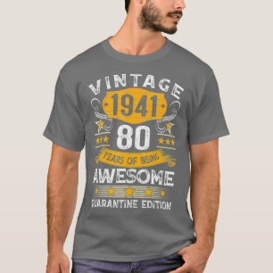80 Years Old Gift Vintage 1941 80th Birthday T-Shirt