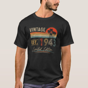 80 Years Old Vintage 1943 80th Birthday 1 T-Shirt