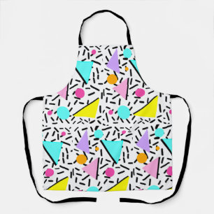 80s, 90s background apron