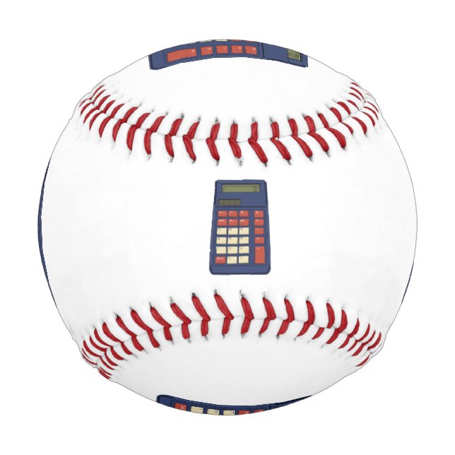 80's 90's Calculator Math School Nostalgia Baseball (Front)
