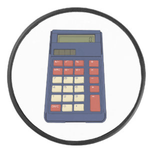 80's 90's Calculator Math School Nostalgia Hockey Puck