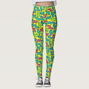 80's/90's Neon Pattern Leggings
