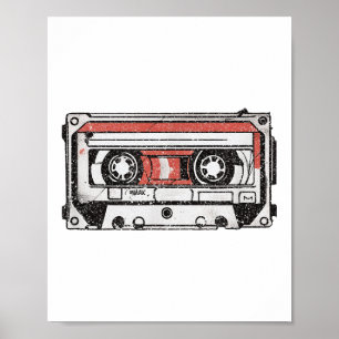 80s 90s Nostalgic Retro Cette Tape Throwback-memor Poster