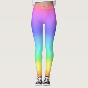 80s 90s ombre rainbow colourful hipster legging