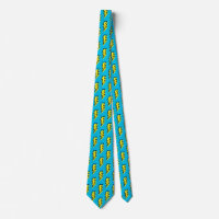 80's/90's Pattern Fun Blue Yellow Bolt Neon Retro