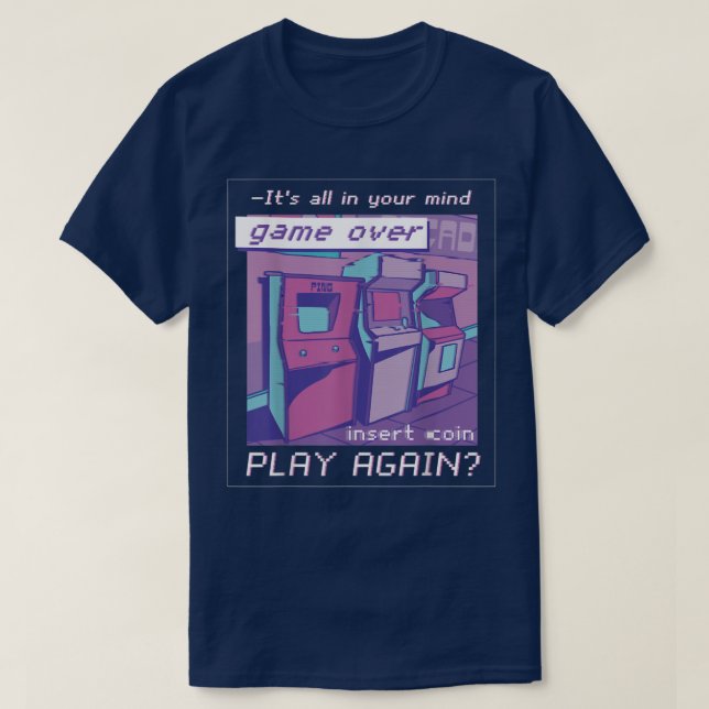 80s 90s Synthwave Vaporwave 55 T-Shirt (Design Front)